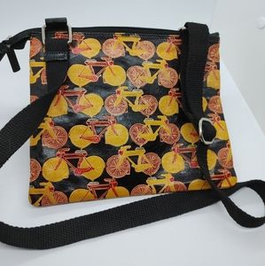 Bicycle Print Crossbody Bag